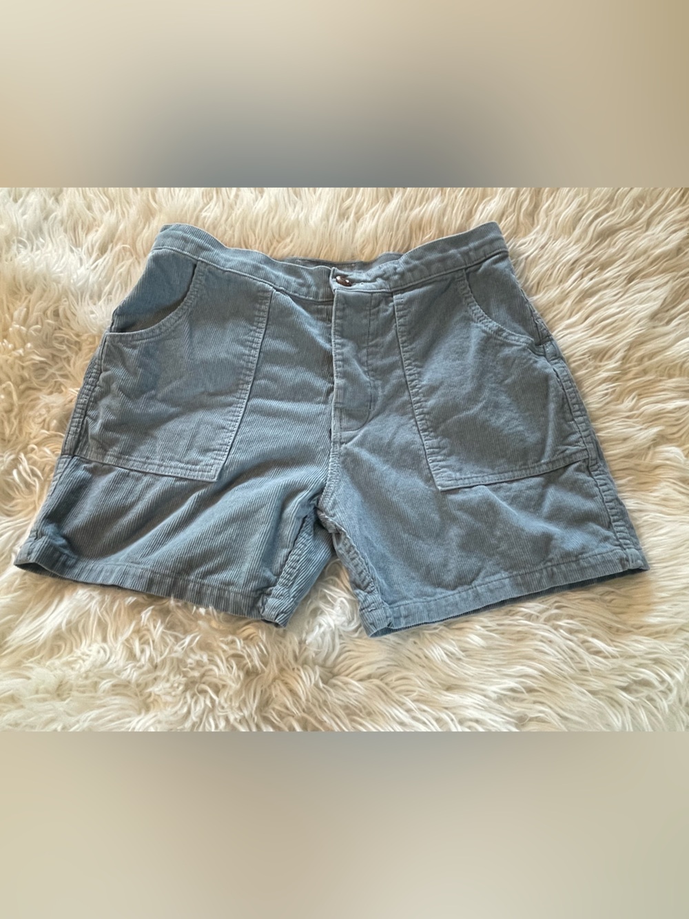 Birdwell Men’s Blue Beach Britches Corduroy Shorts. Size 32